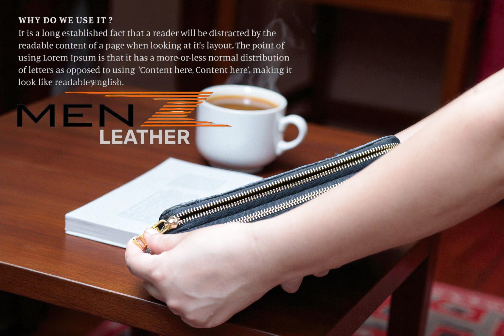 Ví Da Cầm Tay Da cá sấu thật MenZ