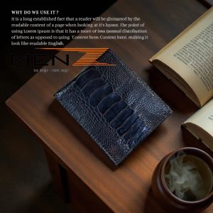 Ví Nam Da Chân Đà Điểu Thật Khâu Tay Thủ Công MenZ VN19