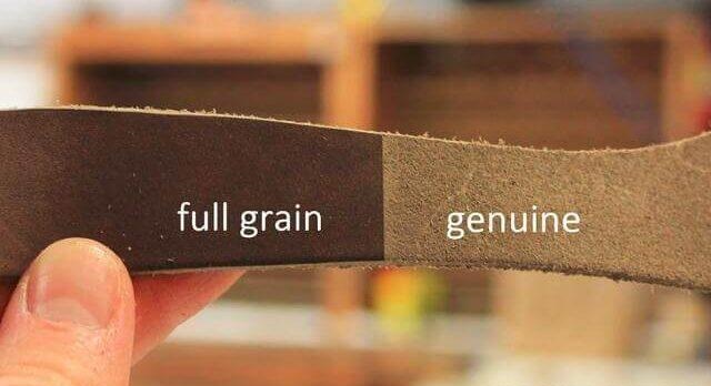 So sánh lớp Grain và lớp Corium giúp nhận biết da thật khi mua thắt lưng nam
