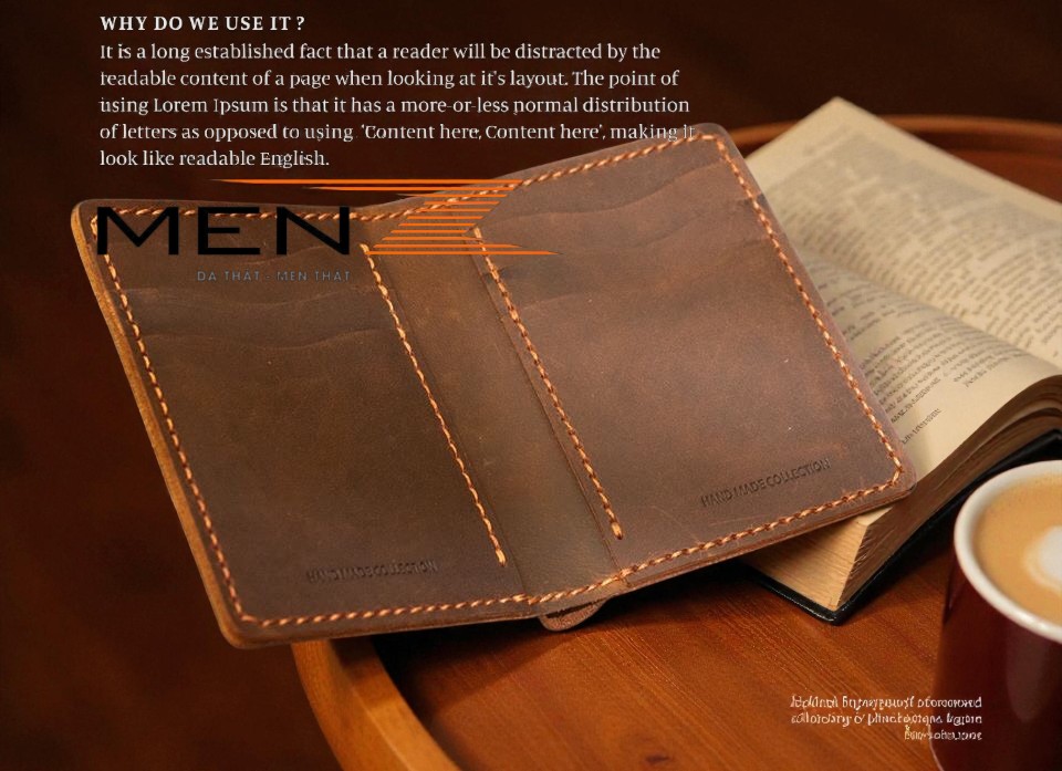 bóp da nam handmade da sáp