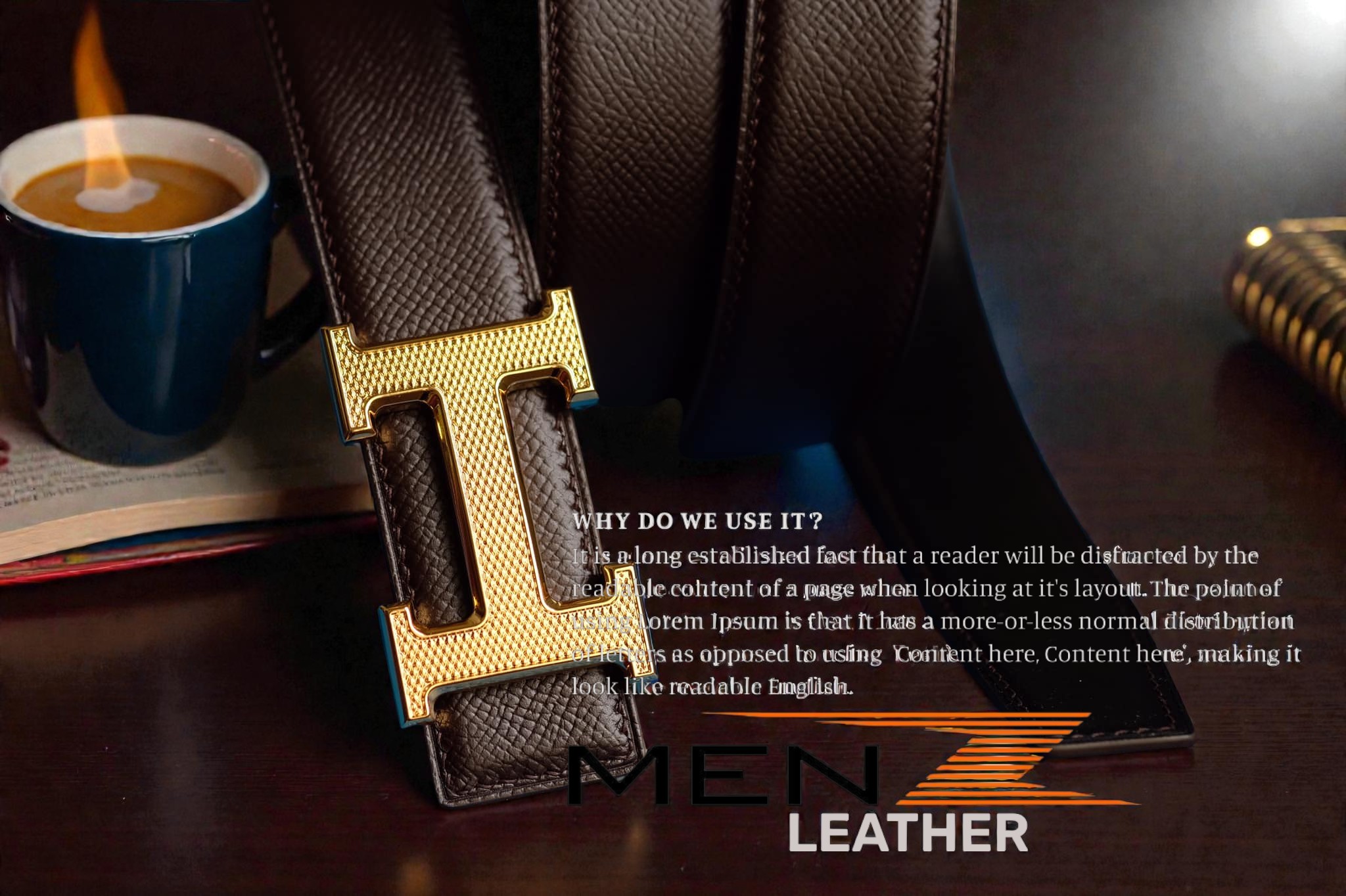 thắt lưng nam da epsom hass pháp handmade dành cho doanh nhân thành đạt