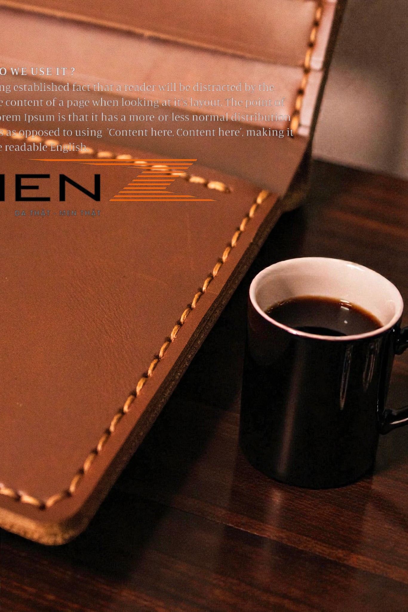 Hiệu ứng da pullup trên ví da nam cao cấp.