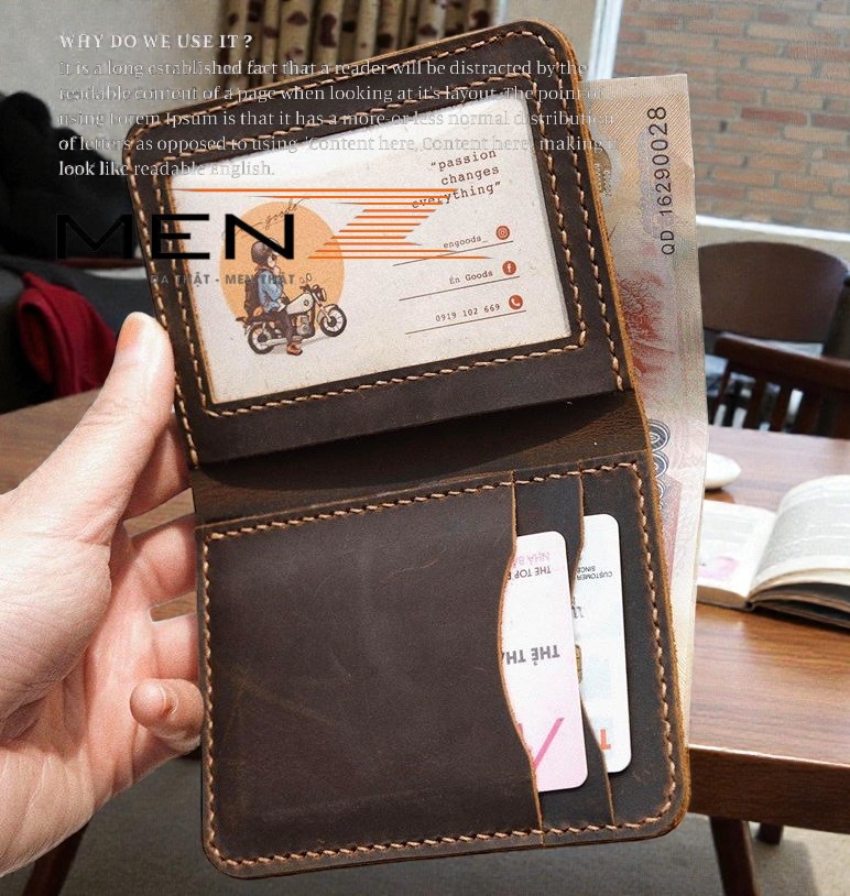 Bóp da nam da bò sáp nguyên miếng