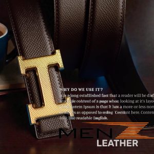 Thắt Lưng Nam Da Epsom Hass Pháp Khâu Tay Thủ Công MenZ TLN06