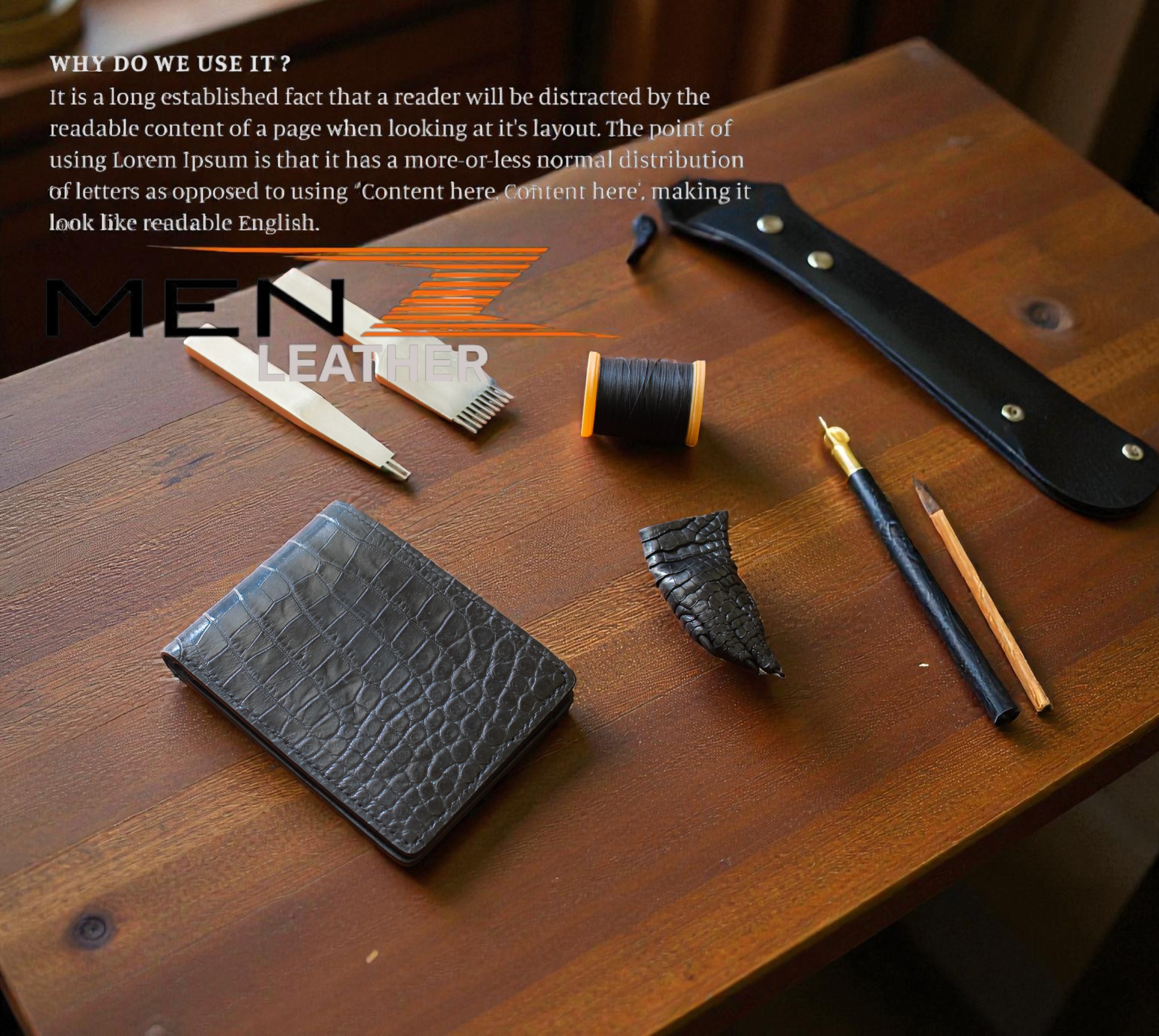 ví ngang da cá sấu thật handmade