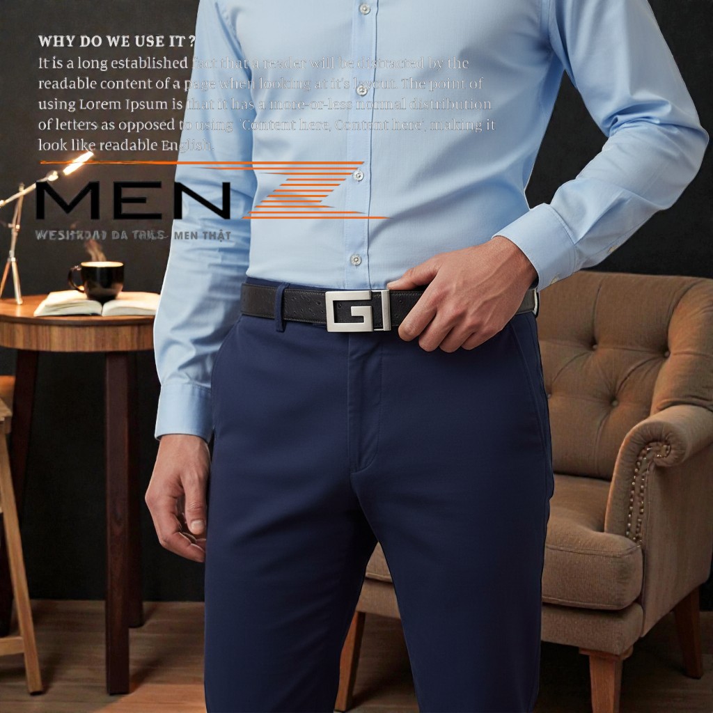 thắt lưng nam da đà điểu cao cấp