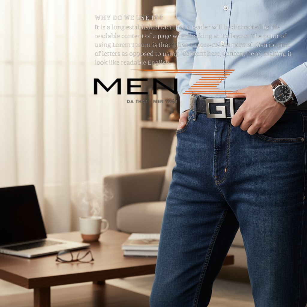 thắt lưng nam da đà điểu cao cấp