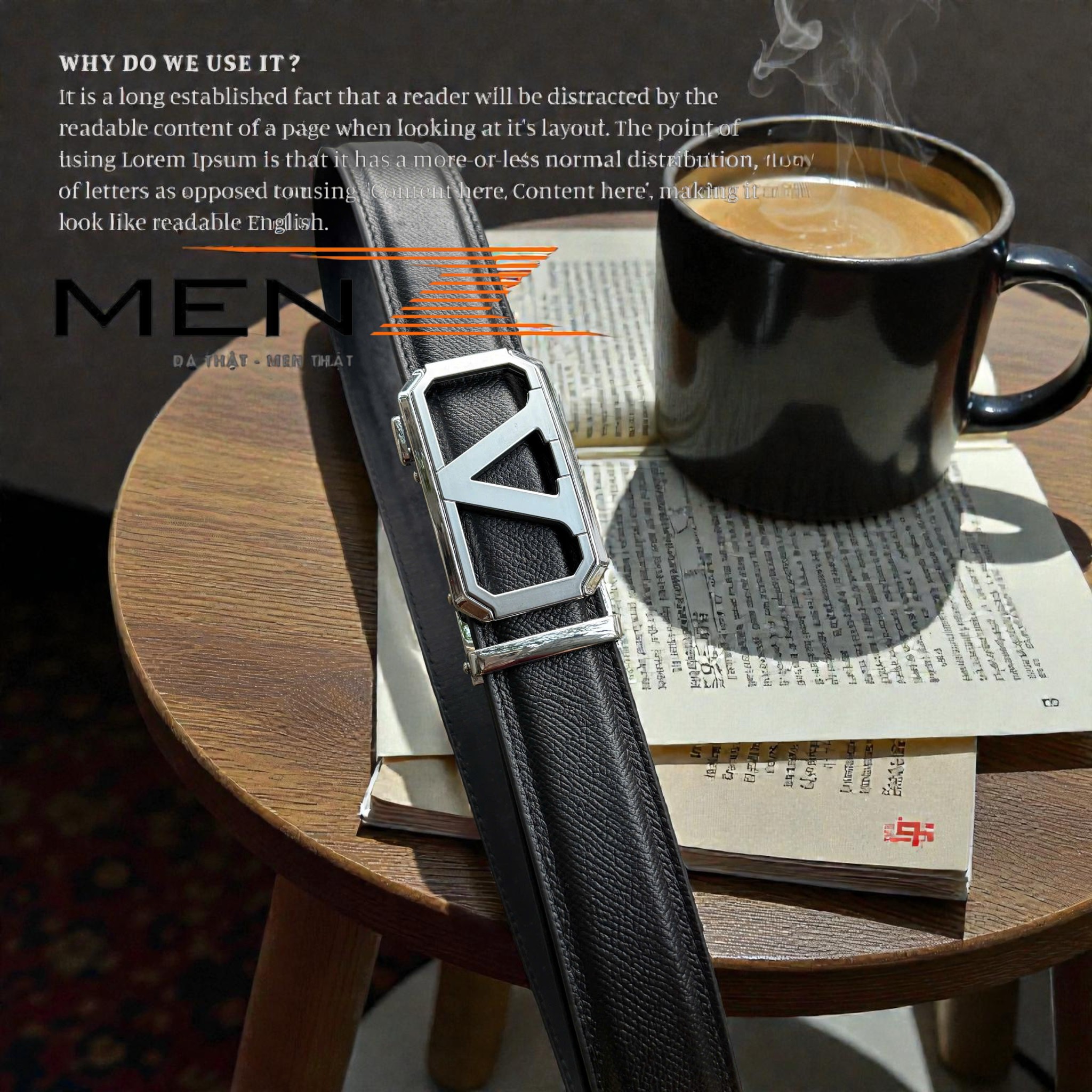 Mua thắt lưng da nam Epsom Turkey khóa chữ H tự động giá tốt MenZ