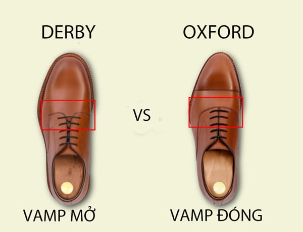 so sánh sự khách nhau giữa giày da nam oxford và giày nam derby menz leather