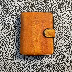 Ví nam da đà điểu chân nguyên miếng có cúc bấm MenZ VN32