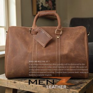 Túi Trống Du Lịch Thời Trang Da Bò Thật Tinh Tế Giản Đơn TT07