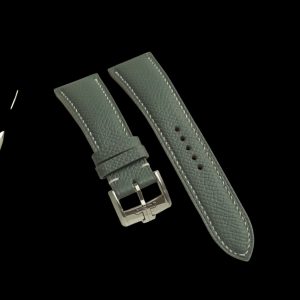 Dây Đồng Hồ Da Epsom Hass France Xanh Khâu Tay Thủ Công DDH09