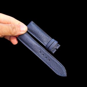 Dây Đồng Hồ Da Epsom Hass Pháp Handmade Xanh Navy DDH08